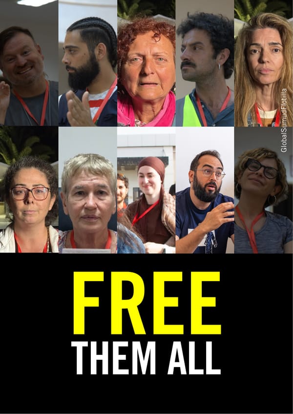 Free Them All: i volti delle 10 persone del Convoglio di terra Global Sumud