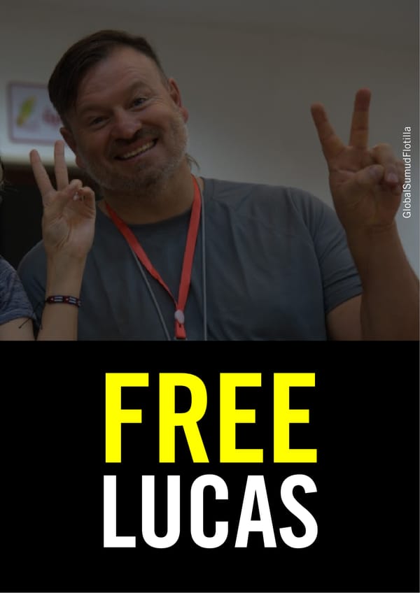 Free Lucas — una delle persone detenute in Libia