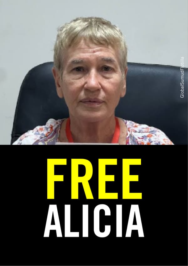 Free Alicia — una delle persone detenute in Libia