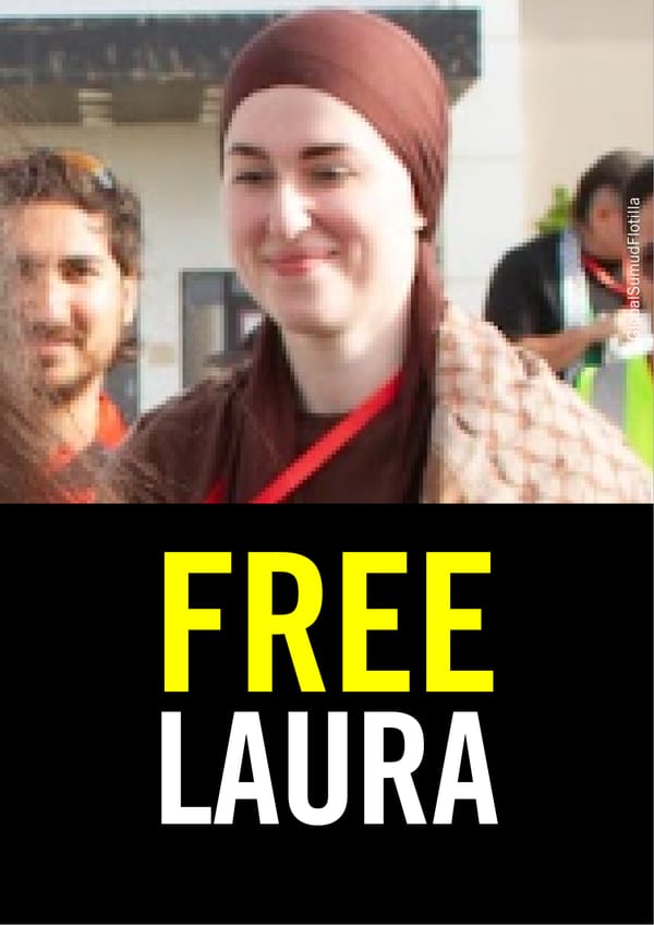 Free Laura — una delle persone detenute in Libia