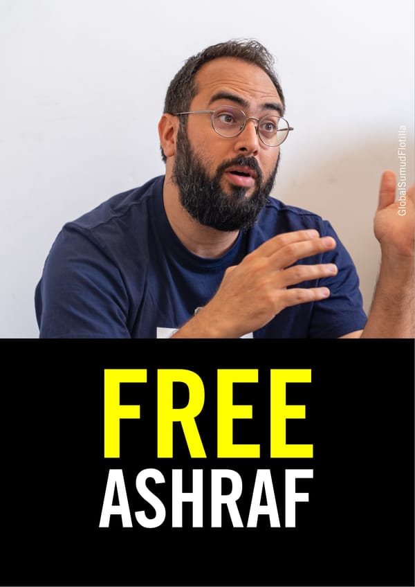 Free Ashraf — una delle persone detenute in Libia